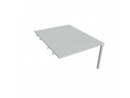 Pracovný stôl Uni k pozdĺ. reťazeniu, 120x75,5x160 cm, sivá/sivá