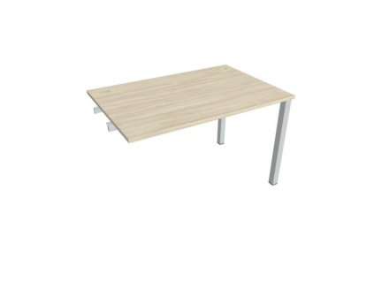 Pracovný stôl Uni k pozdĺ. reťazeniu, 120x75,5x80 cm, agát/sivá