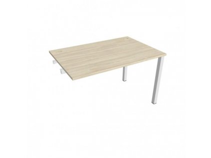 Pracovný stôl Uni k pozdĺ. reťazeniu, 120x75,5x80 cm, agát/biela