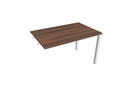Pracovný stôl Uni k pozdĺ. reťazeniu, 120x75,5x80 cm, orech/biela