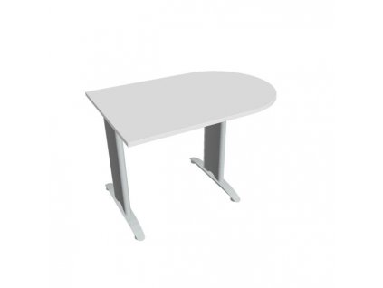 Doplnkový stôl Flex, 120x75,5x80 cm, biela/kov