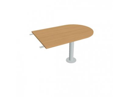 Doplnkový stôl Flex, 120x75,5x80 cm, buk/kov