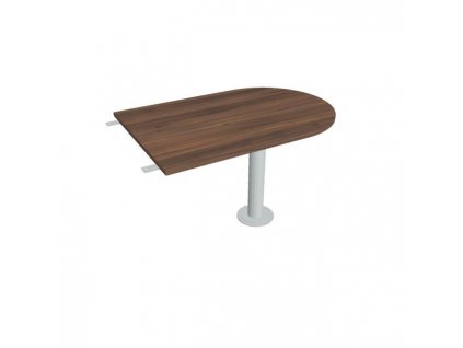 Doplnkový stôl Flex, 120x75,5x80 cm, orech/kov
