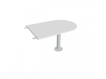 Doplnkový stôl Flex, 120x75,5x80 cm, biela/kov