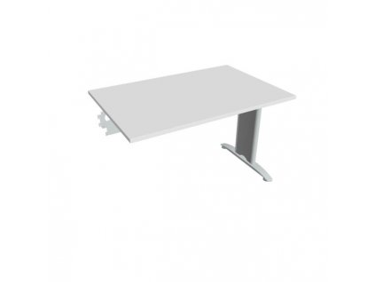 Rokovací stôl Flex, 120x75,5x80 cm, biely/kov