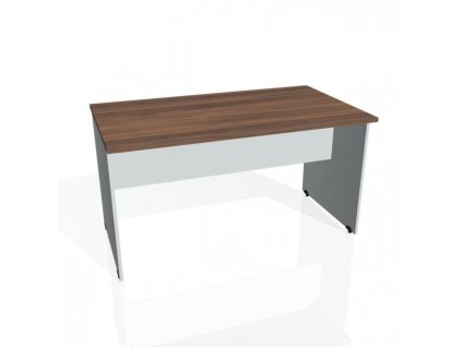 Rokovací stôl Gate, 140x75,5x80 cm, orech/sivá