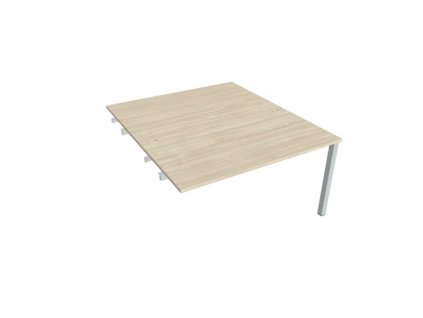 Pracovný stôl Uni k pozdĺ. reťazeniu, 140x75,5x160 cm, agát/sivá