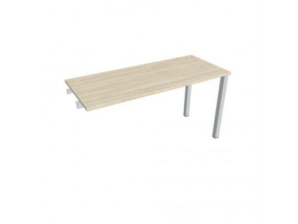 Pracovný stôl Uni k pozdĺ. reťazeniu, 140x75,5x60 cm, agát/sivá