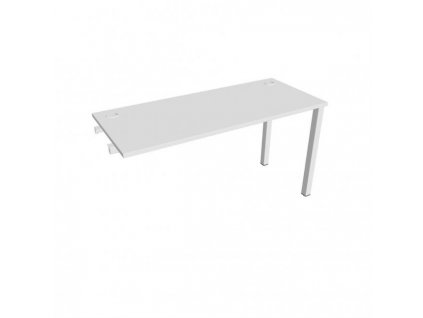Pracovný stôl Uni k pozdĺ. reťazeniu, 140x75,5x60 cm, biela/biela
