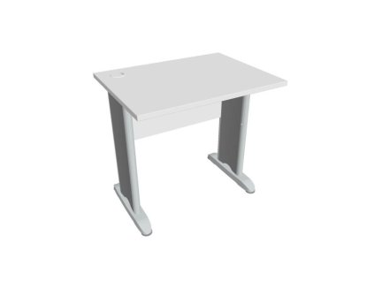 Pracovný stôl Cross, 80x75,5x60 cm, biely/kov