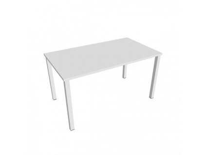 Rokovací stôl Uni, 140x75,5x80 cm, biela/biela