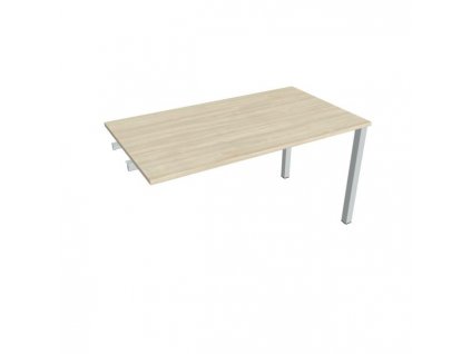 Rokovací stôl Uni k pozdĺ. reťazeniu, 140x75,5x80 cm, agát/sivá