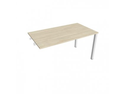 Rokovací stôl Uni k pozdĺ. reťazeniu, 140x75,5x80 cm, agát/biela