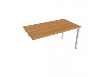 Rokovací stôl Uni k pozdĺ. reťazeniu, 140x75,5x80 cm, jelša/biela