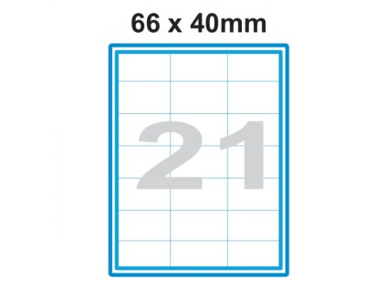 Etikety A4 Print 66x40mm 21 SO066040