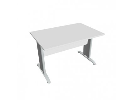 Rokovací stôl Cross, 120x75,5x80 cm, biely/kov