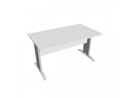Rokovací stôl Cross, 140x75,5x80 cm, biely/kov