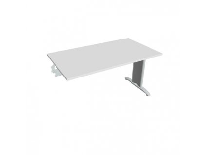 Rokovací stôl Flex, 140x75,5x80 cm, biely/kov