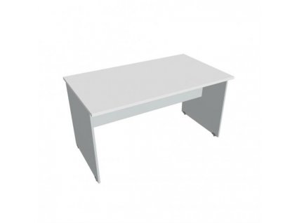 Rokovací stôl Gate, 140x75,5x80 cm, biely/sivý