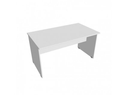 Rokovací stôl Gate, 140x75,5x80 cm, biely/biely