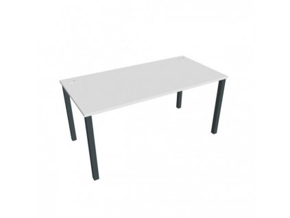 Pracovný stôl Uni, 160x75,5x80 cm, biela/čierna