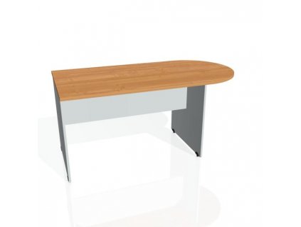 Doplnkový stôl Gate, 160x75,5x80 cm, jelša/sivá