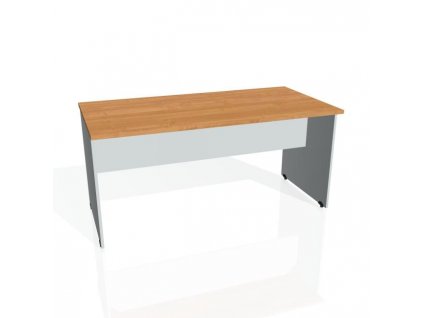 Rokovací stôl Gate, 160x75,5x80 cm, jelša/sivá