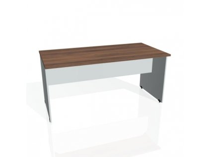 Rokovací stôl Gate, 160x75,5x80 cm, orech/sivá