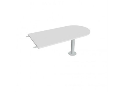 Doplnkový stôl Gate, 160x75,5x80 cm, biely/kov
