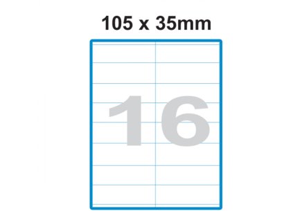 Etikety A4 Print 105x35mm (16)
