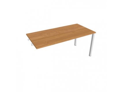 Rokovací stôl Uni k pozdĺ. reťazeniu, 160x75,5x80 cm, jelša/biela