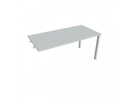 Rokovací stôl Uni k pozdĺ. reťazeniu, 160x75,5x80 cm, sivá/sivá