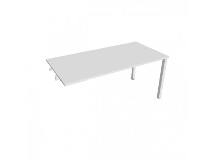 Rokovací stôl Uni k pozdĺ. reťazeniu, 160x75,5x80 cm, biela/biela