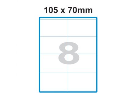 Etikety A4 Print 105x70mm (8) SO105070