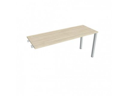Pracovný stôl Uni k pozdĺ. reťazeniu, 160x75,5x60 cm, agát/sivá