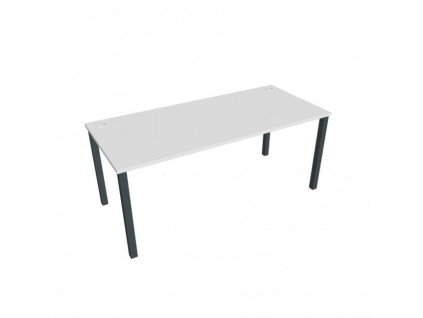 Pracovný stôl Uni, 180x75,5x80 cm, biela/čierna