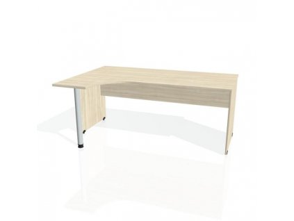 Pracovný stôl Gate, ergo, pravý, 180x75,5x120 cm, agát/agát