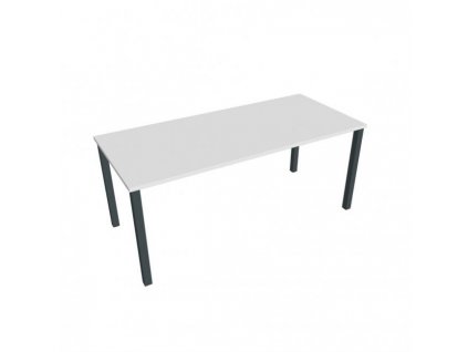 Rokovací stôl Uni, 180x75,5x80 cm, biela/čierna