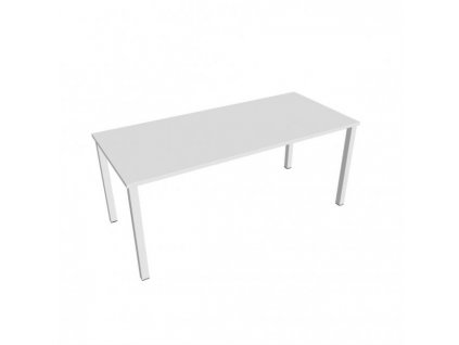 Rokovací stôl Uni, 180x75,5x80 cm, biela/biela