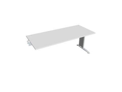 Pracovný stôl Flex, 180x75,5x80 cm, biely/kov