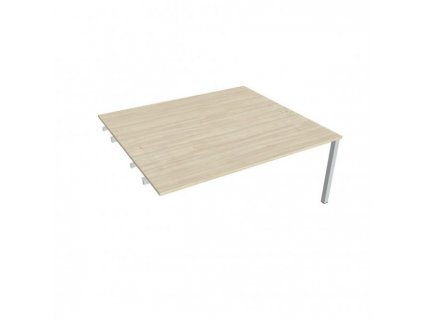 Pracovný stôl Uni k pozdĺ. reťazeniu, 180x75,5x160 cm, agát/sivá