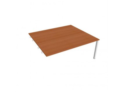 Pracovný stôl Uni k pozdĺ. reťazeniu, 180x75,5x160 cm, čerešňa/biela