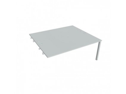 Pracovný stôl Uni k pozdĺ. reťazeniu, 180x75,5x160 cm, sivá/sivá