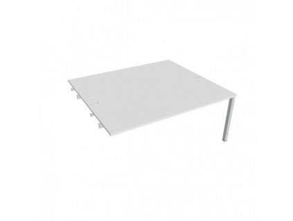 Pracovný stôl Uni k pozdĺ. reťazeniu, 180x75,5x160 cm, biela/sivá