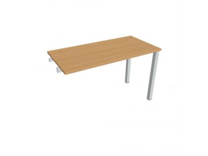 Pracovný stôl Uni k pozdĺ. reťazeniu, 120x75,5x60 cm, buk/sivá
