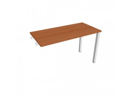 Pracovný stôl Uni k pozdĺ. reťazeniu, 120x75,5x60 cm, čerešňa/biela