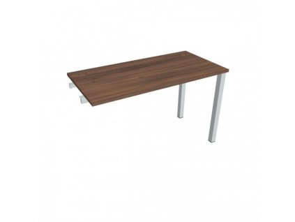 Pracovný stôl Uni k pozdĺ. reťazeniu, 120x75,5x60 cm, orech/sivá