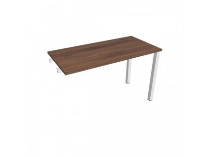 Pracovný stôl Uni k pozdĺ. reťazeniu, 120x75,5x60 cm, orech/biela