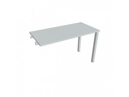 Pracovný stôl Uni k pozdĺ. reťazeniu, 120x75,5x60 cm, sivá/sivá