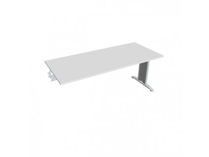 Rokovací stôl Flex, 180x75,5x80 cm, biely/kov